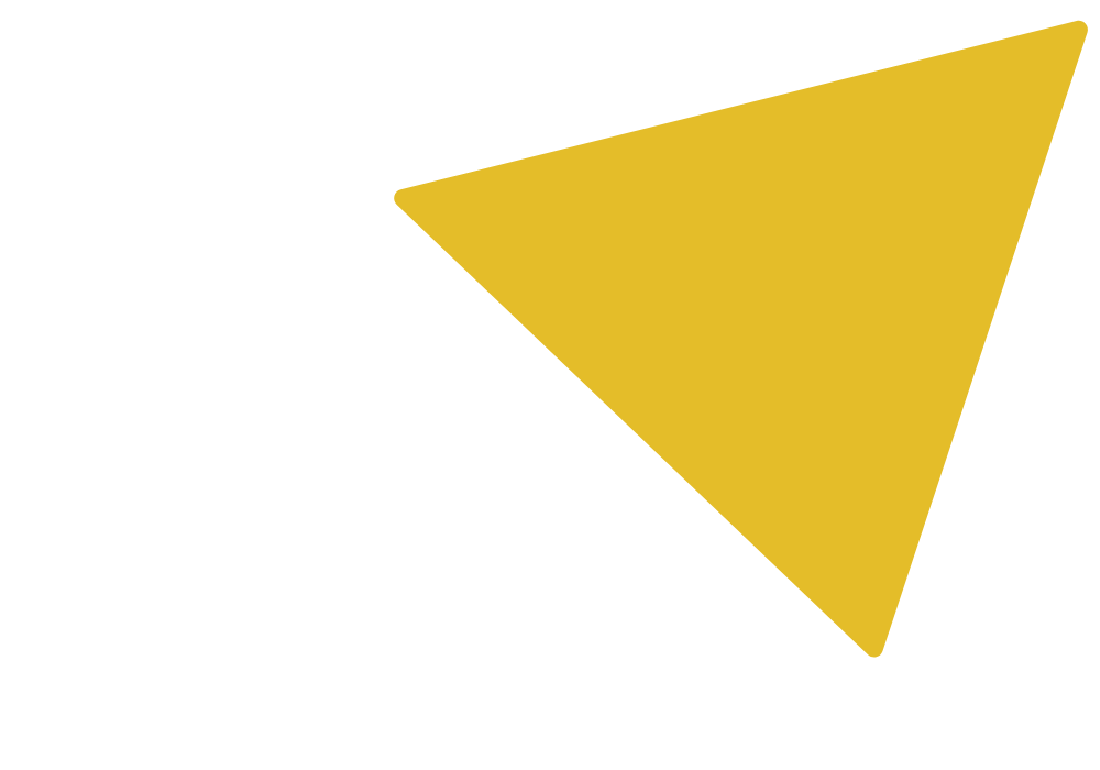 Abstrakte Grafik aus einem gelben Dreieck.